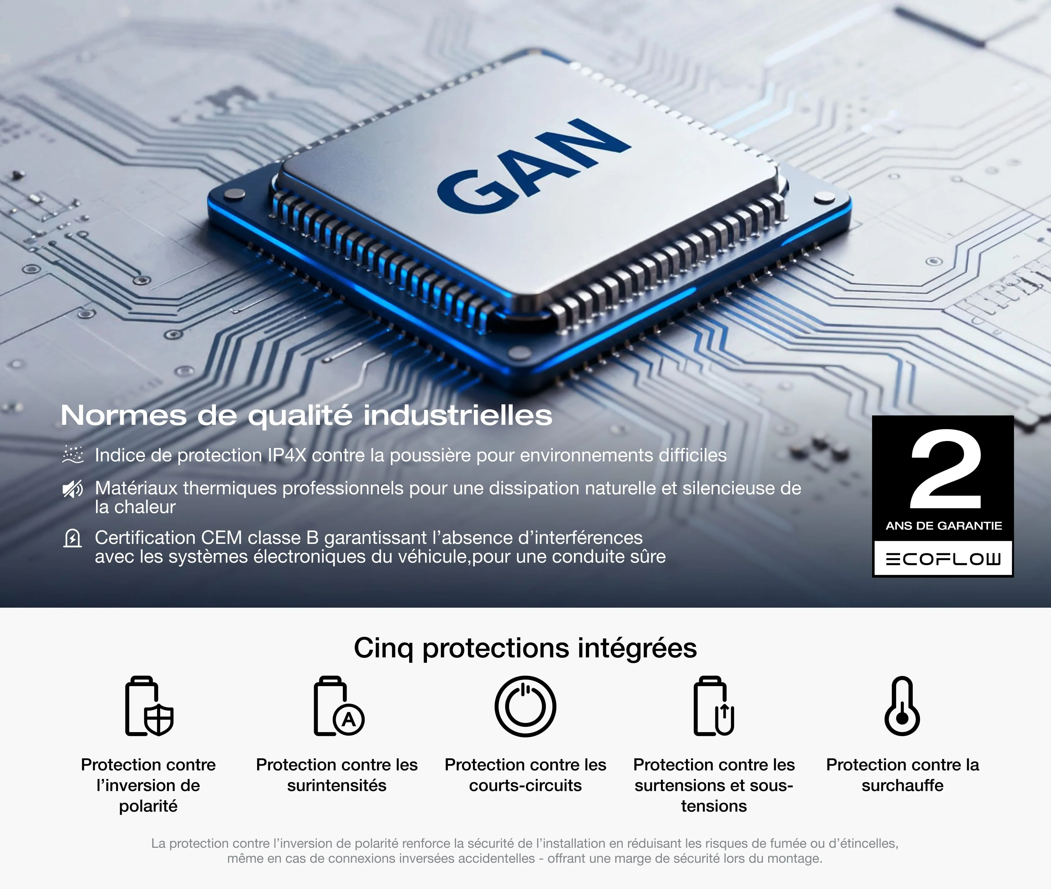 Sécurité assurée et protection thermique